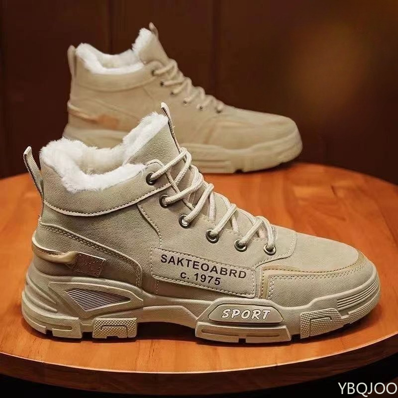 Waterproof Winter Boot - Moda versátil workwear sapatos masculinos de