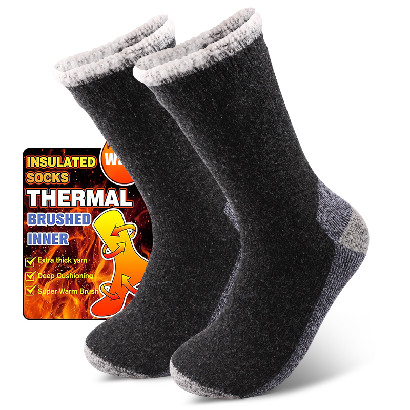 Thermal Sock Wool - 1 par de meias masculinas de