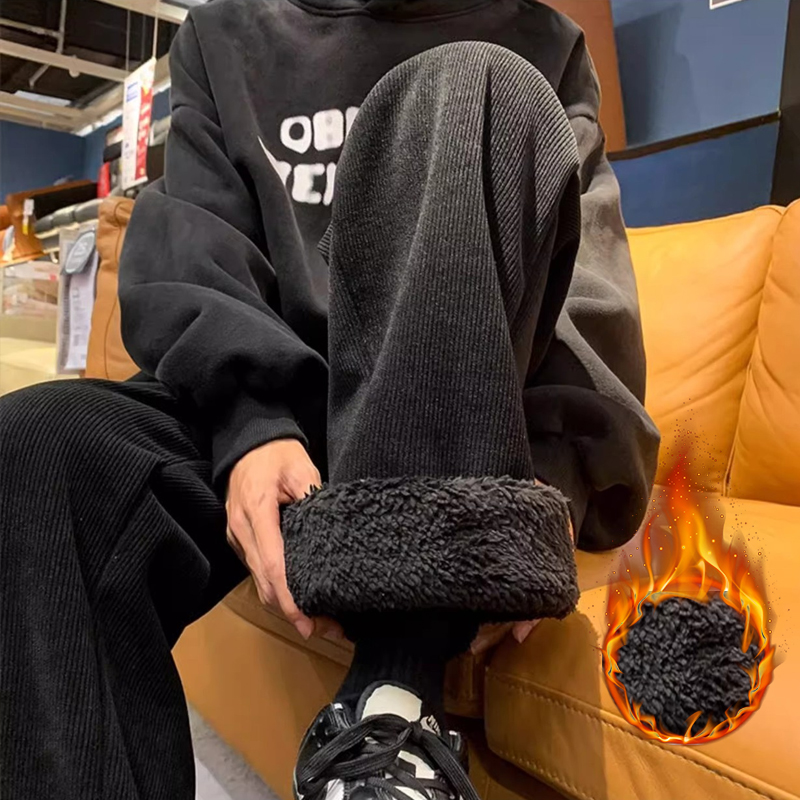 Calças masculinas de lã de cor - Corduroy Pant Warm avaliação e preço