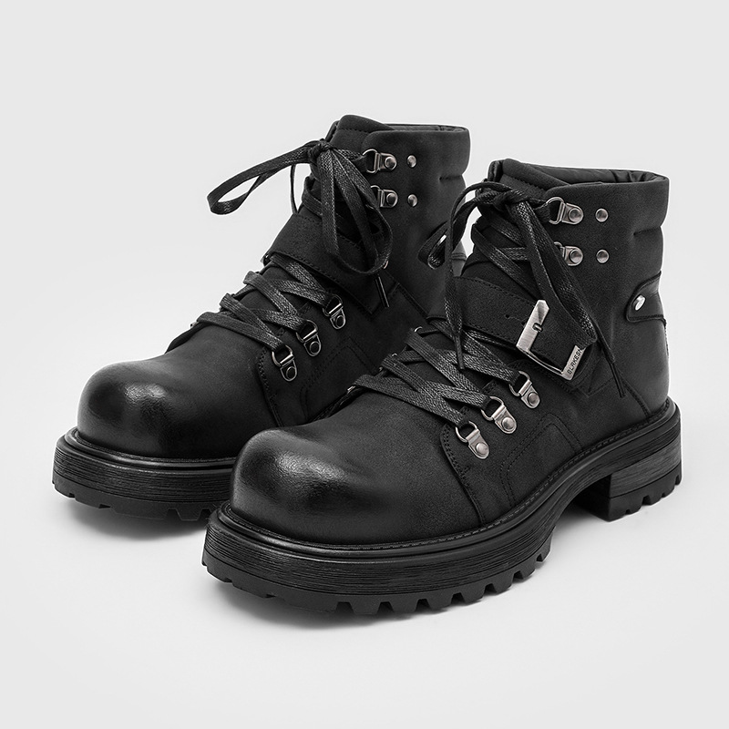 Marca masculina botas de couro - Waterproof Winter Boot avaliação e preço