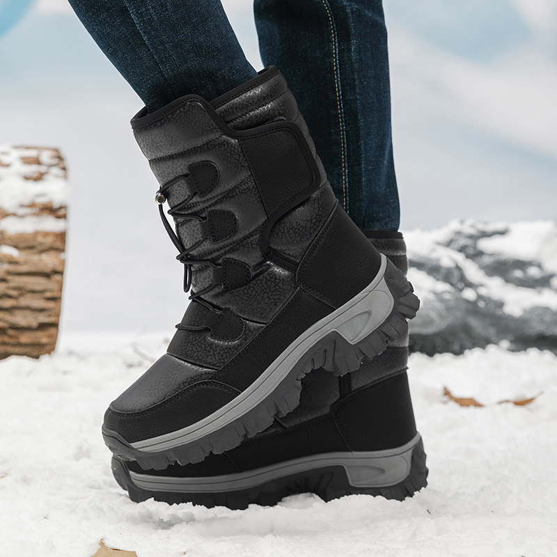 Novas Botas de Neve Masculinas - Waterproof Winter Boot avaliação e preço