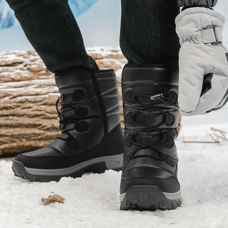 Novas Botas de Neve Masculinas - Waterproof Winter Boot avaliação e preço