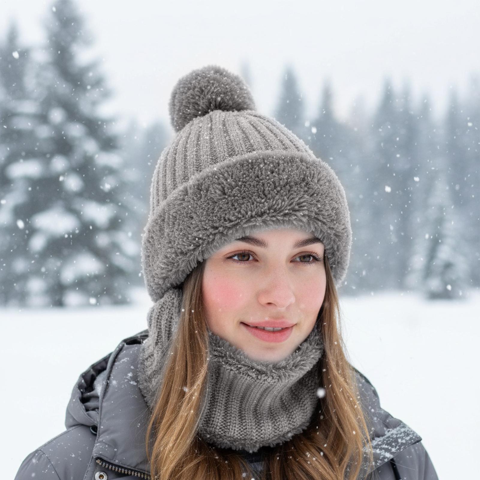 Chapéus de inverno para mulher - Neck Gaiter Fleece avaliação e preço
